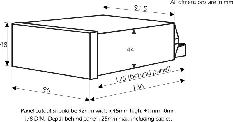 pmd-serial rs232 y rs485 dimensiones de la pantalla de entrada